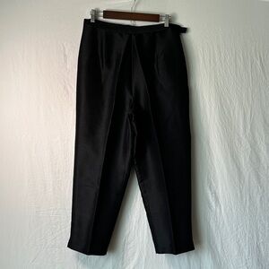 SilkLand Elegant Black Dress Pants